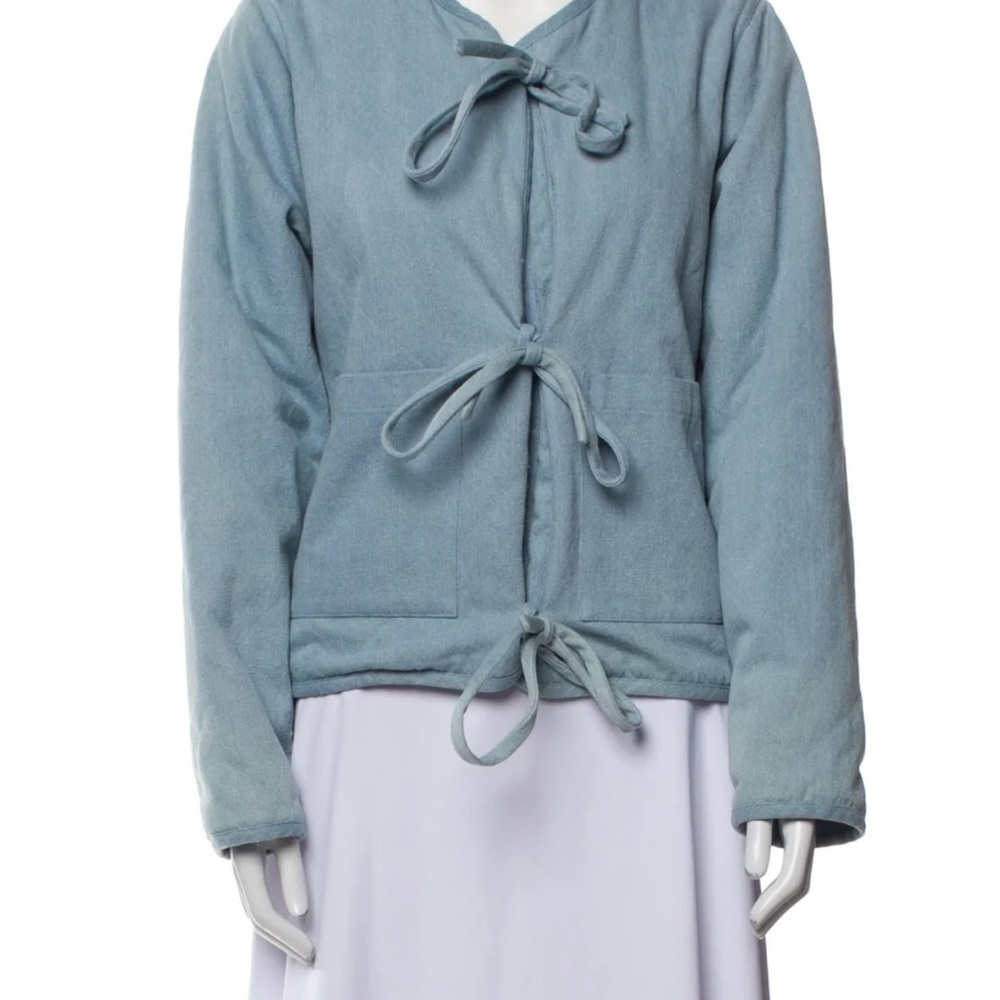 Loeffler Randall chambray Quilted Jacket